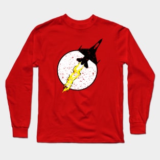 F-16 Fighting Falcon Thunder Logo Long Sleeve T-Shirt